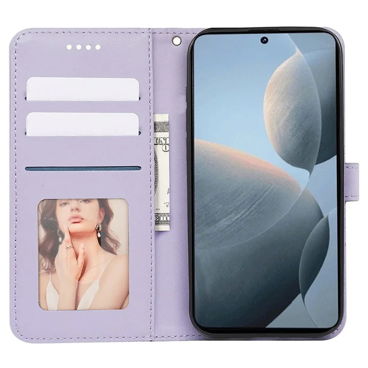 For Xiaomi Poco F6 Pro 5G / Redmi K70 5G / K70 Pro 5G Case Cubic Grid Leather Wallet Phone Cover