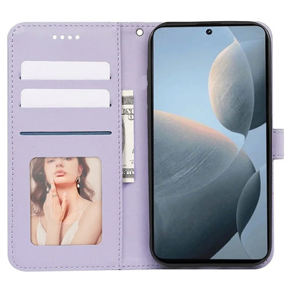 For Xiaomi Poco F6 Pro 5G / Redmi K70 5G / K70 Pro 5G Case Cubic Grid Leather Wallet Phone Cover