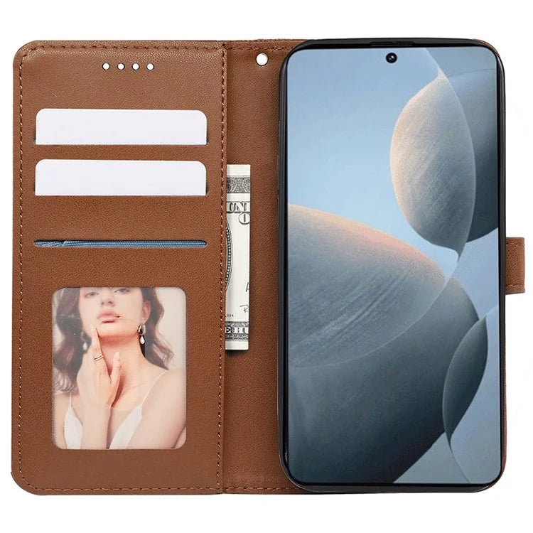 For Xiaomi Poco F6 Pro 5G / Redmi K70 5G / K70 Pro 5G Case Cubic Grid Leather Wallet Phone Cover
