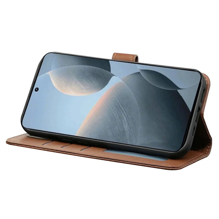 For Xiaomi Poco F6 Pro 5G / Redmi K70 5G / K70 Pro 5G Case Cubic Grid Leather Wallet Phone Cover