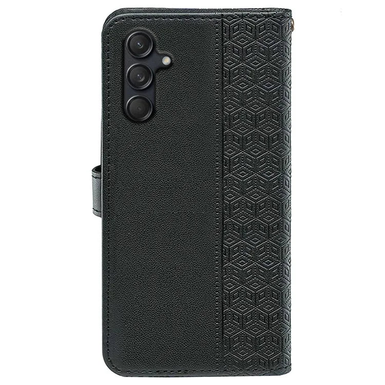 For Samsung Galaxy M55 5G / C55 5G / F55 5G Case Wallet Cubic Grid Leather Phone Cover