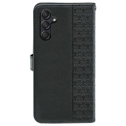 For Samsung Galaxy M55 5G / C55 5G / F55 5G Case Wallet Cubic Grid Leather Phone Cover