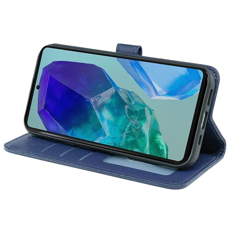 For Samsung Galaxy M55 5G / C55 5G / F55 5G Case Wallet Cubic Grid Leather Phone Cover