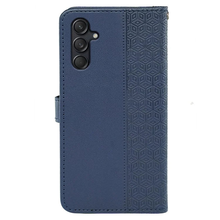For Samsung Galaxy M55 5G / C55 5G / F55 5G Case Wallet Cubic Grid Leather Phone Cover