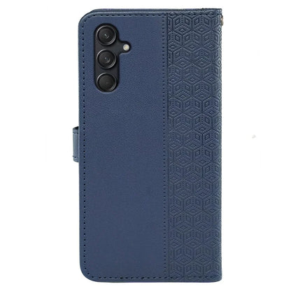 For Samsung Galaxy M55 5G / C55 5G / F55 5G Case Wallet Cubic Grid Leather Phone Cover