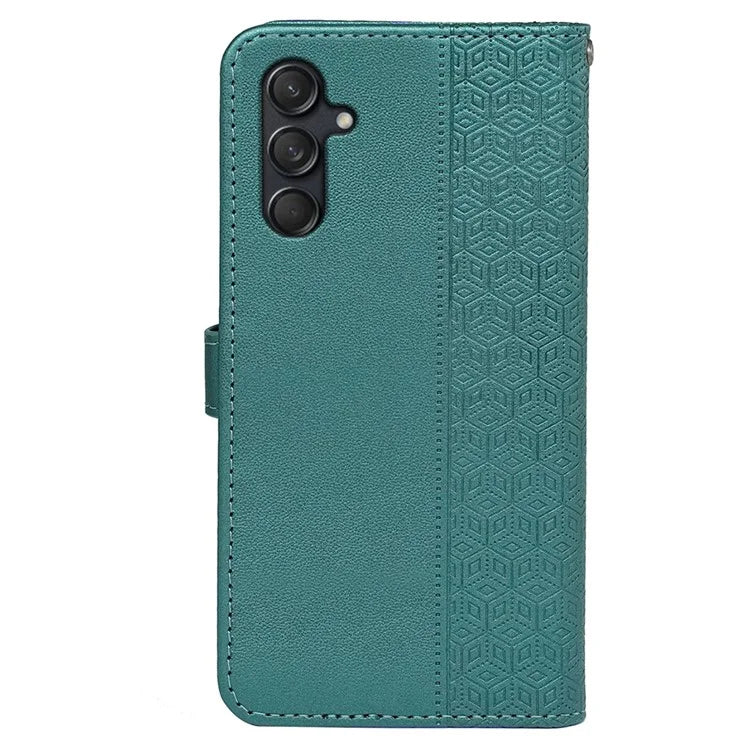 For Samsung Galaxy M55 5G / C55 5G / F55 5G Case Wallet Cubic Grid Leather Phone Cover