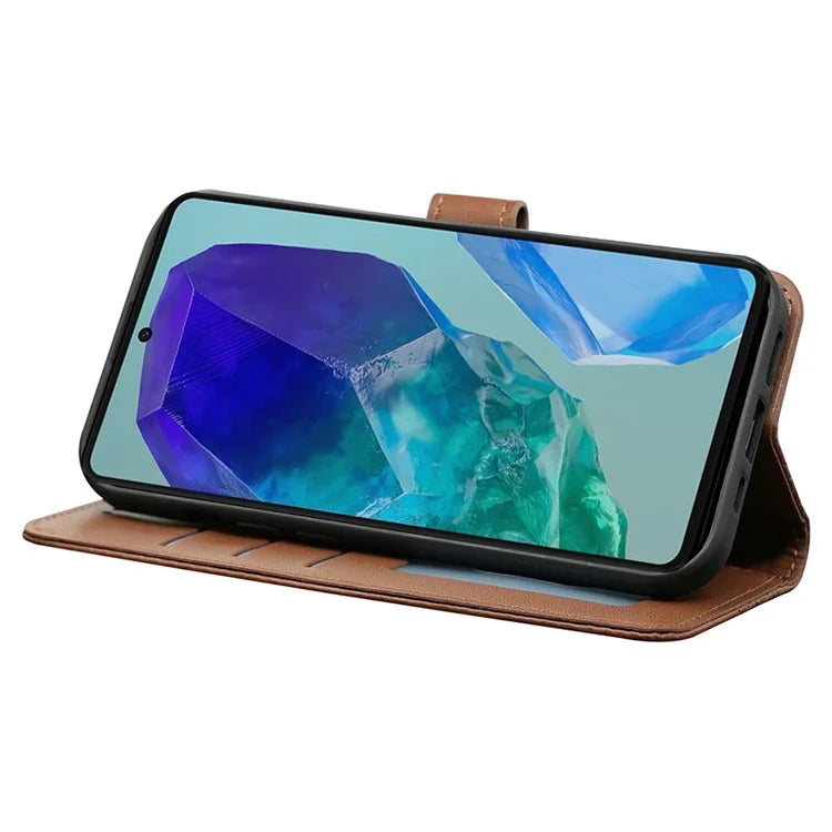 For Samsung Galaxy M55 5G / C55 5G / F55 5G Case Wallet Cubic Grid Leather Phone Cover