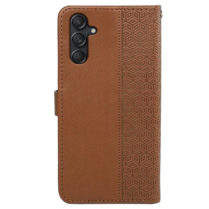 For Samsung Galaxy M55 5G / C55 5G / F55 5G Case Wallet Cubic Grid Leather Phone Cover