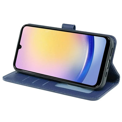 For Samsung Galaxy A15 4G / A15 5G Case Cubic Grid Imprinted Leather Flip Phone Cover