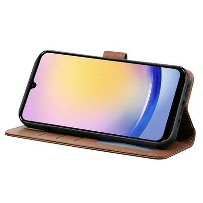 For Samsung Galaxy A15 4G / A15 5G Case Cubic Grid Imprinted Leather Flip Phone Cover