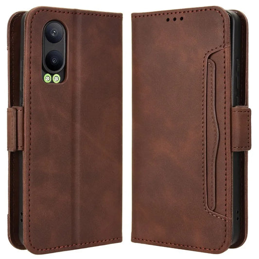 For Oppo K12x 5G / OnePlus Nord CE4 Lite 5G Case Multiple Card Slots Leather Wallet Phone Cover