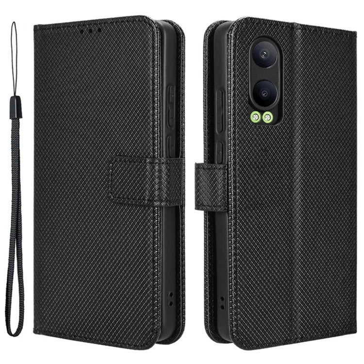 For Oppo K12x 5G / OnePlus Nord CE4 Lite 5G Case Diamond Texture Leather Phone Cover