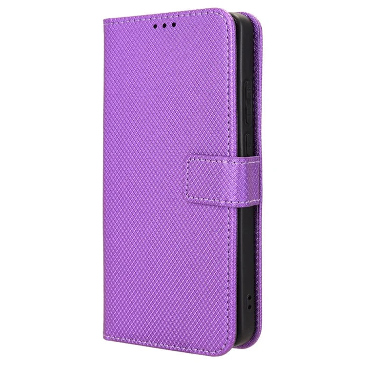 For Oppo K12x 5G / OnePlus Nord CE4 Lite 5G Case Diamond Texture Leather Phone Cover