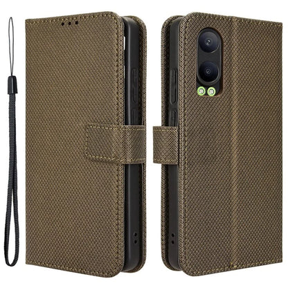 For Oppo K12x 5G / OnePlus Nord CE4 Lite 5G Case Diamond Texture Leather Phone Cover