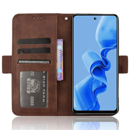 For itel S24 / S667LN Wallet Case Multiple Card Slots Leather Phone Shell
