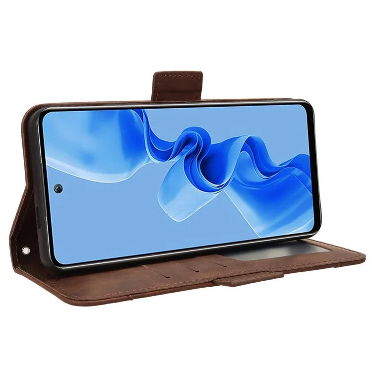 For itel S24 / S667LN Wallet Case Multiple Card Slots Leather Phone Shell