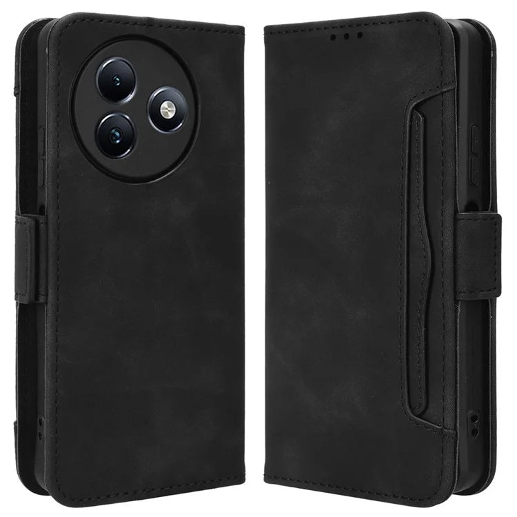 For itel S24 / S667LN Wallet Case Multiple Card Slots Leather Phone Shell