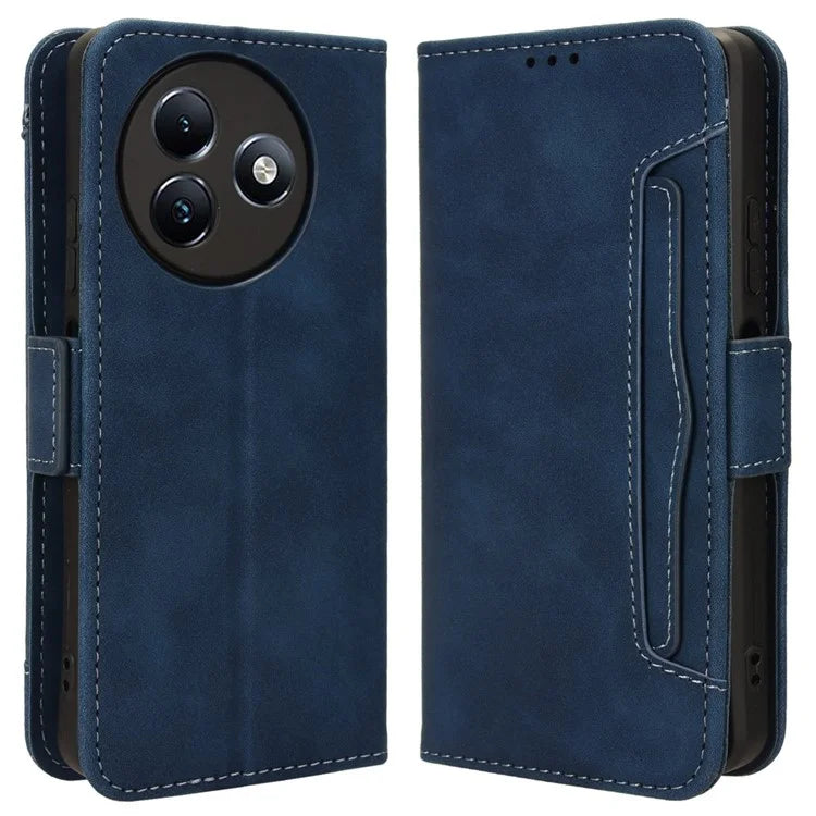 For itel S24 / S667LN Wallet Case Multiple Card Slots Leather Phone Shell