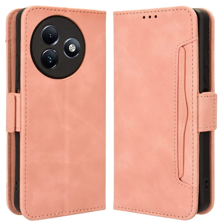 For itel S24 / S667LN Wallet Case Multiple Card Slots Leather Phone Shell