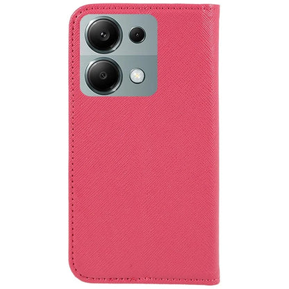 For Xiaomi Redmi Note 13 Pro 4G / Poco M6 Pro 4G Case Cross Texture Wallet Leather Phone Cover