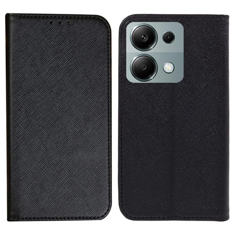 For Xiaomi Redmi Note 13 Pro 4G / Poco M6 Pro 4G Case Cross Texture Wallet Leather Phone Cover