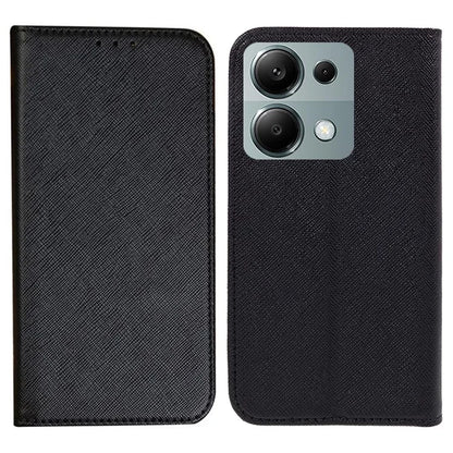 For Xiaomi Redmi Note 13 Pro 4G / Poco M6 Pro 4G Case Cross Texture Wallet Leather Phone Cover