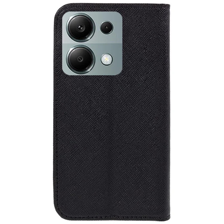 For Xiaomi Redmi Note 13 Pro 4G / Poco M6 Pro 4G Case Cross Texture Wallet Leather Phone Cover