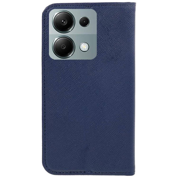 For Xiaomi Redmi Note 13 Pro 4G / Poco M6 Pro 4G Case Cross Texture Wallet Leather Phone Cover