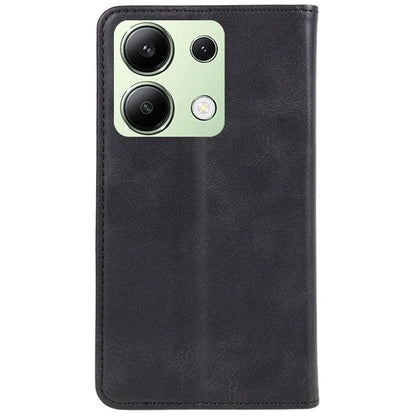 For Xiaomi Redmi Note 13 4G Case Calf Texture Phone Leather Cover Wallet