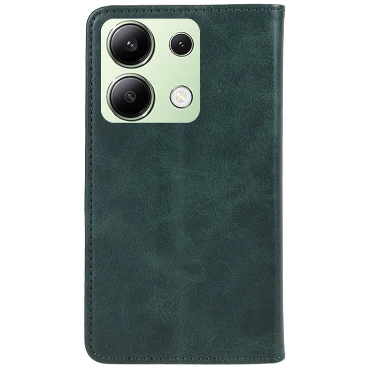 For Xiaomi Redmi Note 13 4G Case Calf Texture Phone Leather Cover Wallet