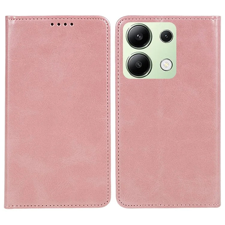 For Xiaomi Redmi Note 13 4G Case Calf Texture Phone Leather Cover Wallet