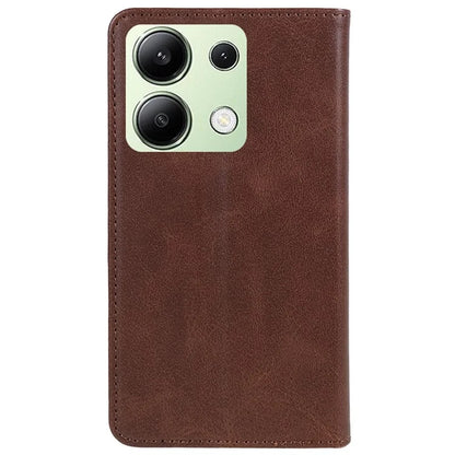 For Xiaomi Redmi Note 13 4G Case Calf Texture Phone Leather Cover Wallet