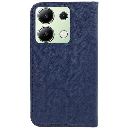 For Xiaomi Redmi Note 13 4G Wallet Case Cross Texture Leather Flip Phone Cover