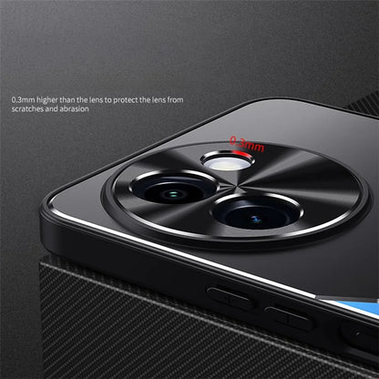 For vivo Y200i 5G Case Aluminum Alloy + TPU Shockproof Phone Cover with Kickstand