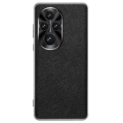 For Honor 200 Pro 5G Cover Cross Texture PU Leather Coated TPU Cell Phone Case