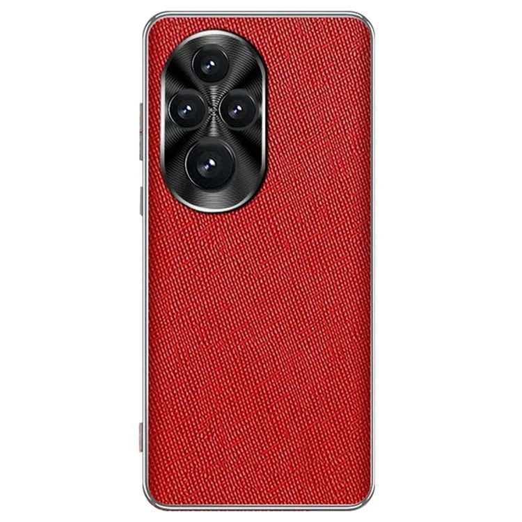 For Honor 200 Pro 5G Cover Cross Texture PU Leather Coated TPU Cell Phone Case
