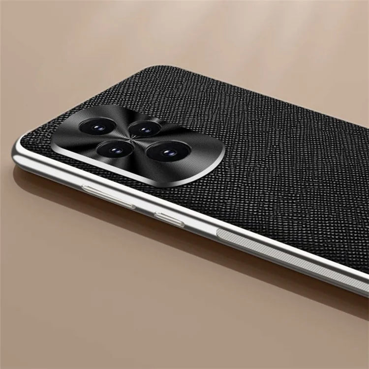 For Honor 200 Pro 5G Cover Cross Texture PU Leather Coated TPU Cell Phone Case