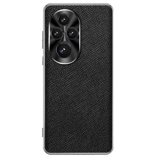 For Honor 200 5G Cover Cross Texture PU Leather Coated TPU Cell Phone Case