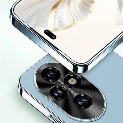For Honor 200 Pro 5G Case Anti-Drop Acrylic+TPU+Metal Electroplating Phone Cover