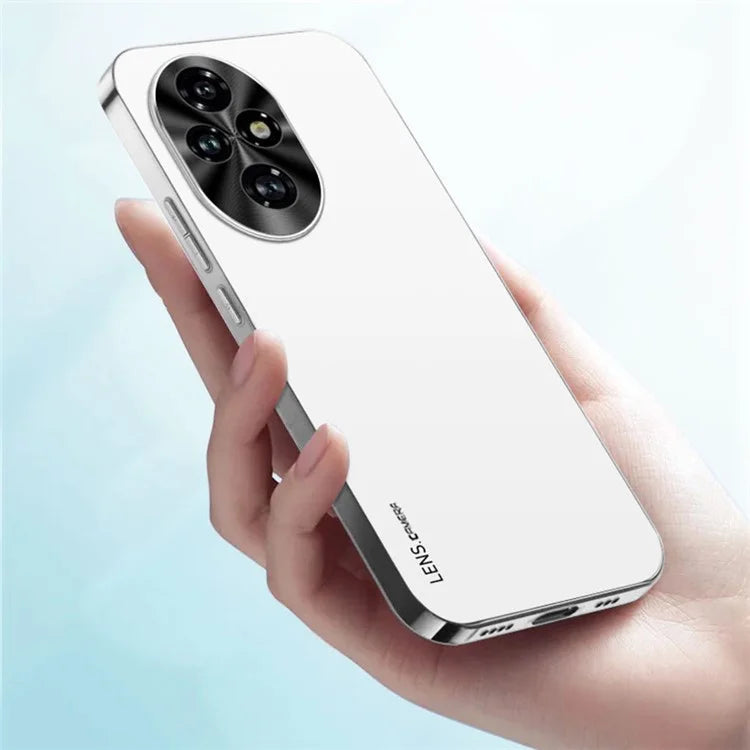 For Honor 200 Pro 5G Case Anti-Drop Acrylic+TPU+Metal Electroplating Phone Cover