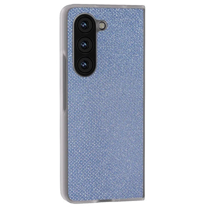 For Samsung Galaxy Z Fold6 5G Case Leather+PC Phone Cover Rhinestone Texture