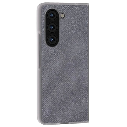 For Samsung Galaxy Z Fold6 5G Case Leather+PC Phone Cover Rhinestone Texture