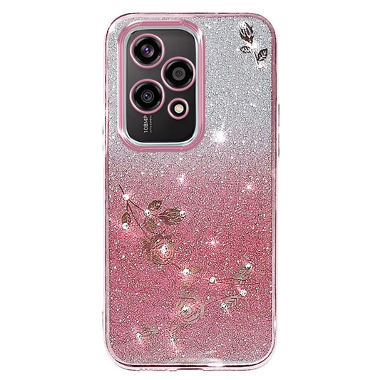 KADEM For Honor 200 Lite Case TPU Glitter Cute Floral Pattern Phone Cover