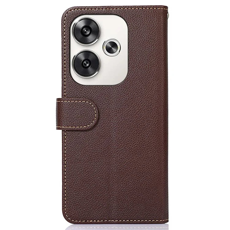 KHAZNEH For Xiaomi Redmi Turbo 3 5G / Poco F6 5G Case RFID Blocking Stand Wallet Leather Phone Cover