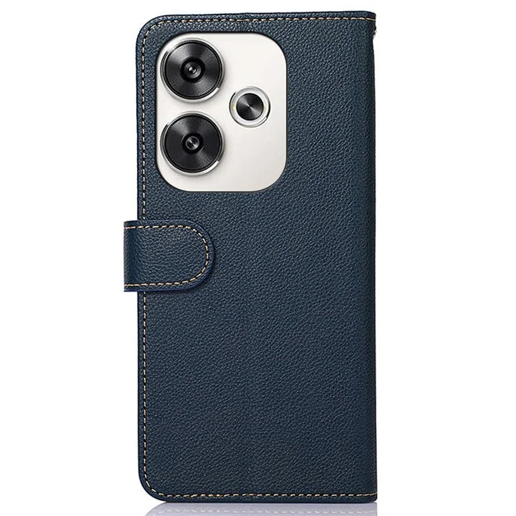 KHAZNEH For Xiaomi Redmi Turbo 3 5G / Poco F6 5G Case RFID Blocking Stand Wallet Leather Phone Cover