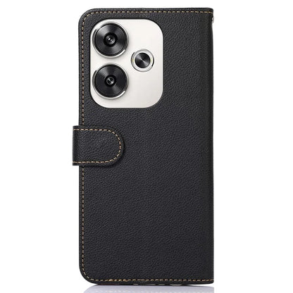KHAZNEH For Xiaomi Redmi Turbo 3 5G / Poco F6 5G Case RFID Blocking Stand Wallet Leather Phone Cover