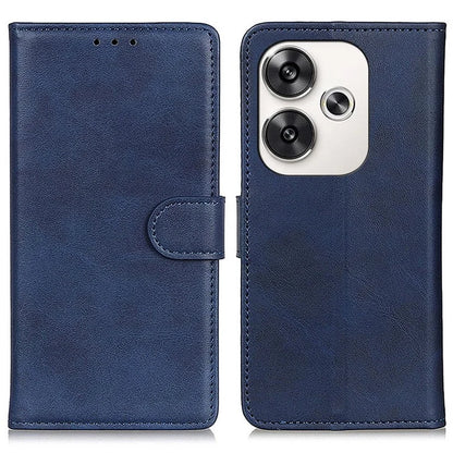 For Xiaomi Poco F6 5G / Redmi Turbo 3 5G Wallet Case Cowhide Texture Anti-Drop Leather Phone Cover