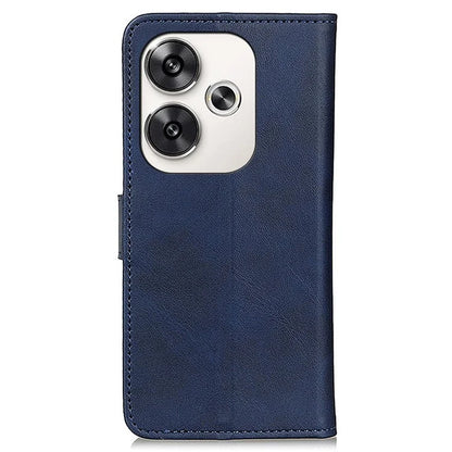 For Xiaomi Poco F6 5G / Redmi Turbo 3 5G Wallet Case Cowhide Texture Anti-Drop Leather Phone Cover