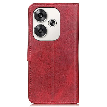For Xiaomi Poco F6 5G / Redmi Turbo 3 5G Wallet Case Cowhide Texture Anti-Drop Leather Phone Cover