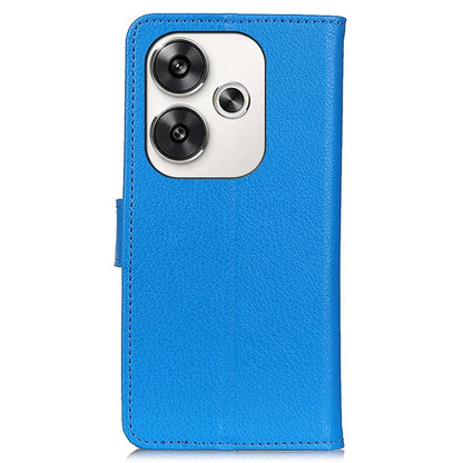 For Xiaomi Poco F6 5G / Redmi Turbo 3 5G Case Wallet Litchi Grain Leather Phone Cover
